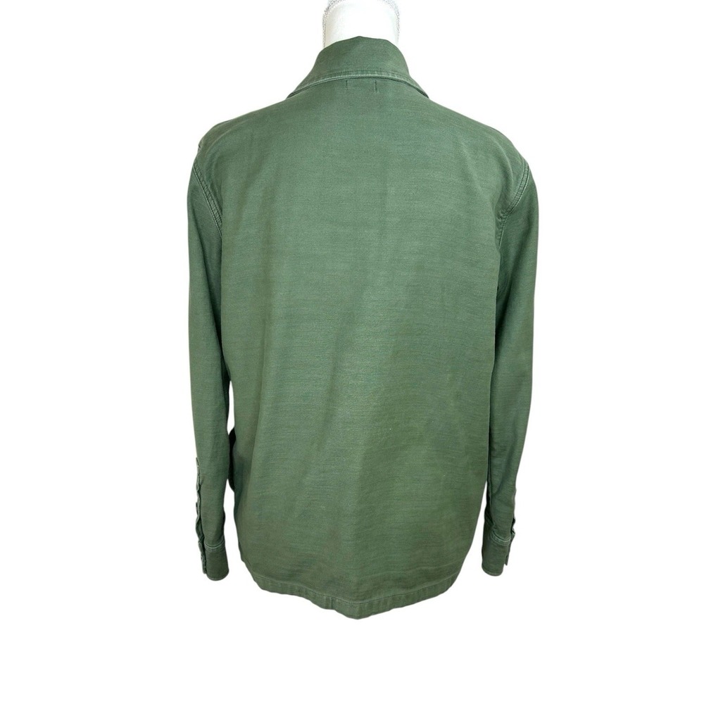 Faherty Savannah Stretch Cotton Utility Overshirt Jacket Fatigue Green XS - Picture 11 of 11
